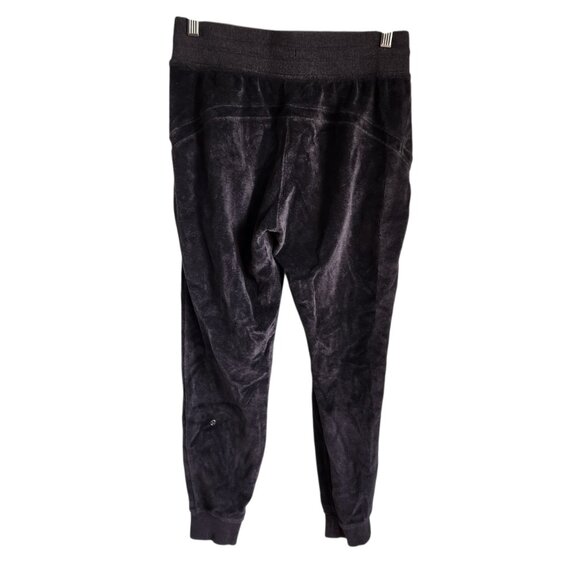 Lululemon Pants Women's 6 Gray Grey Warm Down Jogger Velour Pockets Sweatpants - Picture 5 of 9